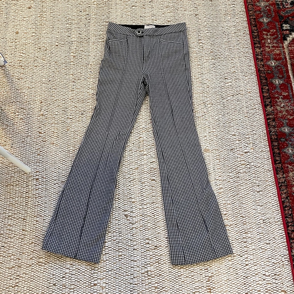 Anthropologie houndstooth patterned pants